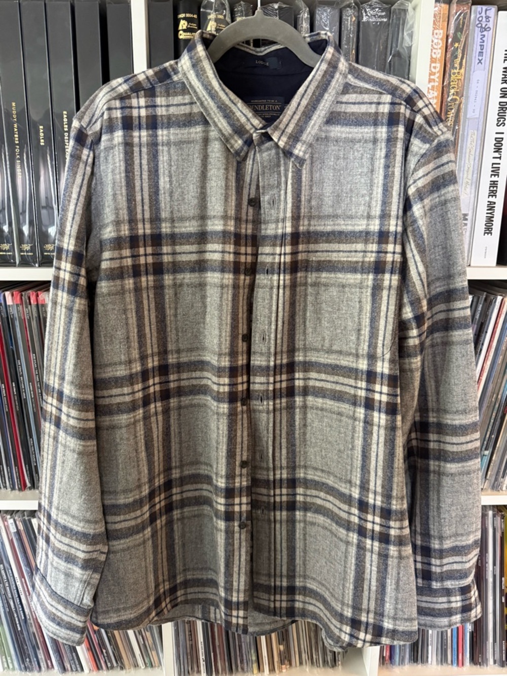 Pendleton Gray Navy and Brown Lodge Shirt